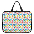 Seven Chakra Symbols Pattern Print Laptop Sleeve With Handle