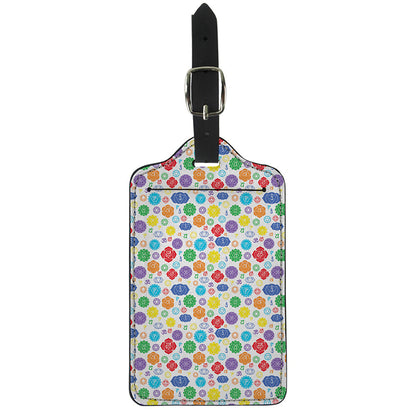 Seven Chakra Symbols Pattern Print Luggage Tag