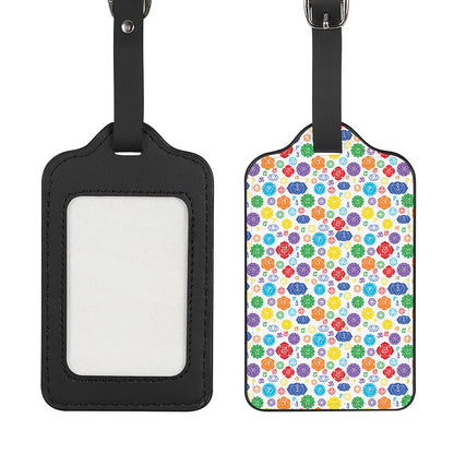 Seven Chakra Symbols Pattern Print Luggage Tag