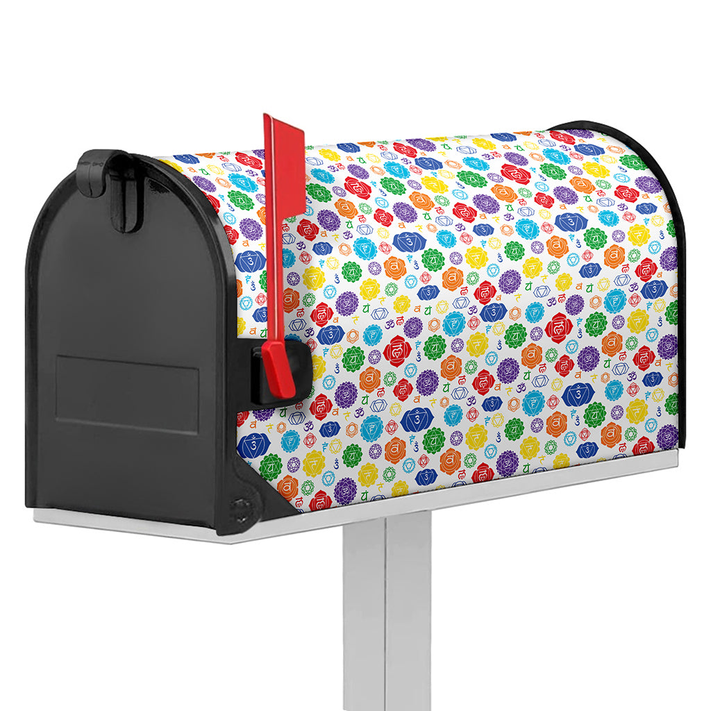 Seven Chakra Symbols Pattern Print Mailbox Cover