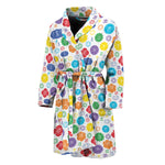 Seven Chakra Symbols Pattern Print Men's Bathrobe