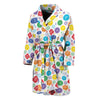 Seven Chakra Symbols Pattern Print Men's Bathrobe