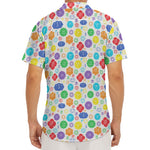 Seven Chakra Symbols Pattern Print Men's Deep V-Neck Shirt