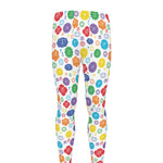 Seven Chakra Symbols Pattern Print Men's leggings