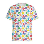 Seven Chakra Symbols Pattern Print Men's Sports T-Shirt