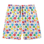 Seven Chakra Symbols Pattern Print Men's Swim Trunks