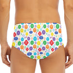 Seven Chakra Symbols Pattern Print Men's Triangle Swim Briefs