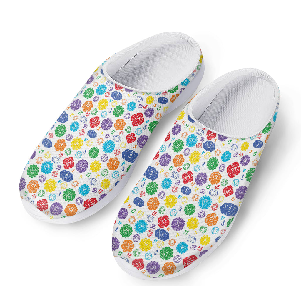 Seven Chakra Symbols Pattern Print Mesh Casual Shoes