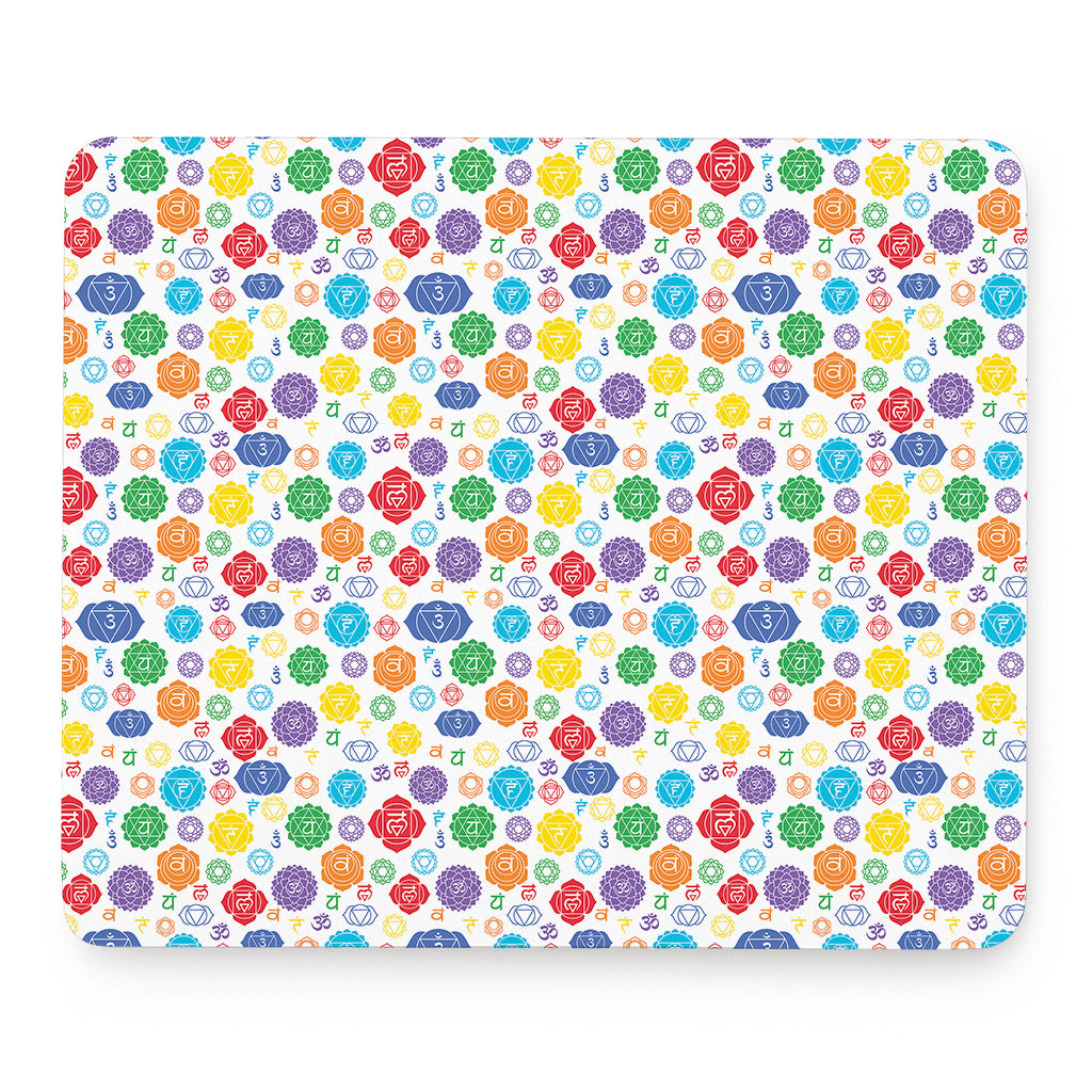 Seven Chakra Symbols Pattern Print Mouse Pad