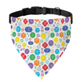 Seven Chakra Symbols Pattern Print Over The Collar Dog Bandana