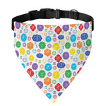 Seven Chakra Symbols Pattern Print Over The Collar Dog Bandana