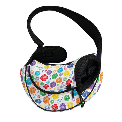 Seven Chakra Symbols Pattern Print Pet Sling Carrier