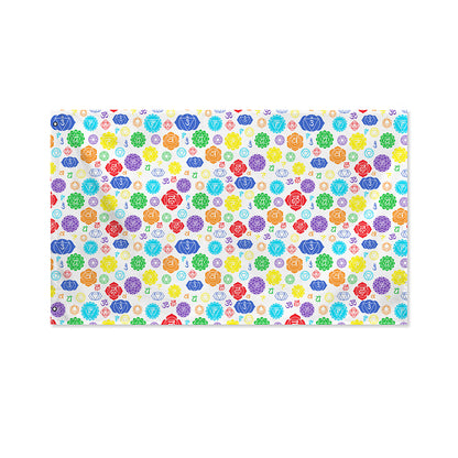 Seven Chakra Symbols Pattern Print Polyester Flag