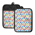 Seven Chakra Symbols Pattern Print Pot Holders With Pocket
