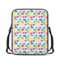 Seven Chakra Symbols Pattern Print Rectangular Crossbody Bag
