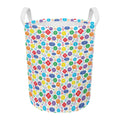 Seven Chakra Symbols Pattern Print Round Laundry Basket