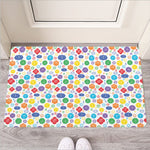 Seven Chakra Symbols Pattern Print Rubber Doormat