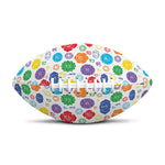 Seven Chakra Symbols Pattern Print Rugby Ball