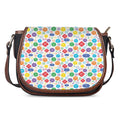 Seven Chakra Symbols Pattern Print Saddle Bag