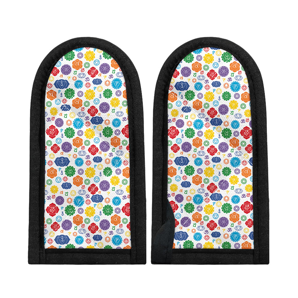 Seven Chakra Symbols Pattern Print Skillet Handle Cover