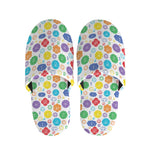 Seven Chakra Symbols Pattern Print Slippers