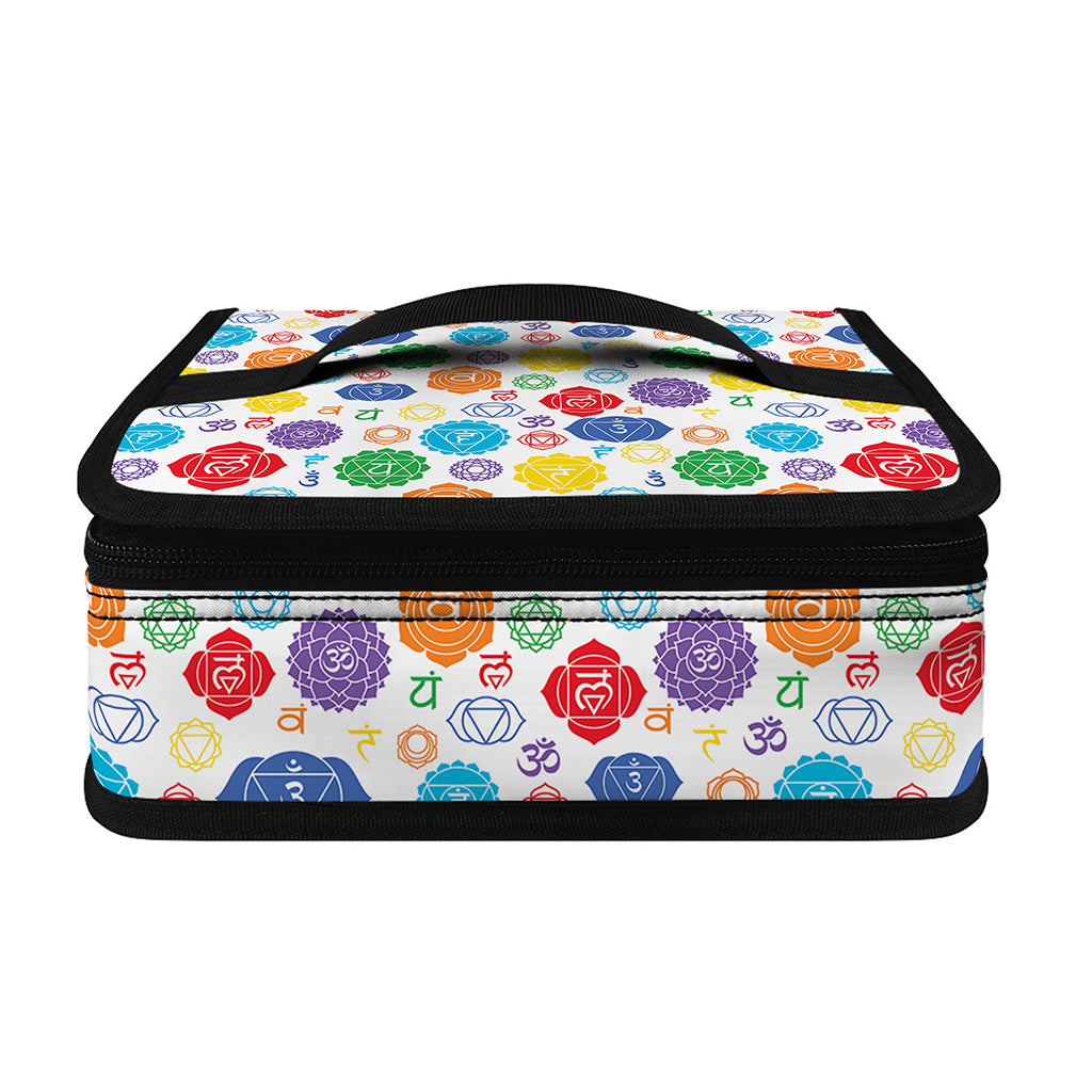 Seven Chakra Symbols Pattern Print Small Lunch Bag