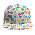 Seven Chakra Symbols Pattern Print Snapback Cap