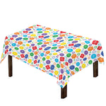 Seven Chakra Symbols Pattern Print Tablecloth