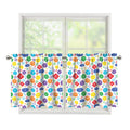 Seven Chakra Symbols Pattern Print Tier Curtains