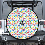 Seven Chakra Symbols Pattern Print Tire Cover With Camera Hole