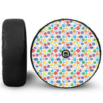 Seven Chakra Symbols Pattern Print Tire Cover With Camera Hole