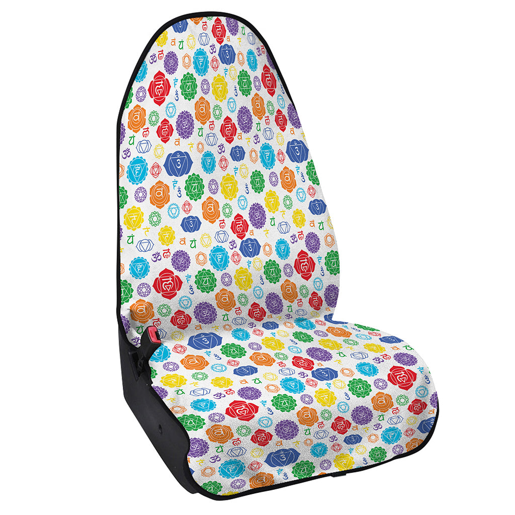 Seven Chakra Symbols Pattern Print Waterproof Car Seat Cover