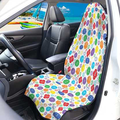 Seven Chakra Symbols Pattern Print Waterproof Car Seat Cover