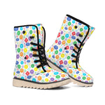 Seven Chakra Symbols Pattern Print Winter Boots