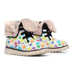 Seven Chakra Symbols Pattern Print Winter Boots
