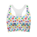 Seven Chakra Symbols Pattern Print Women's Sports Bra