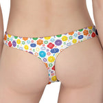 Seven Chakra Symbols Pattern Print Women's Thong