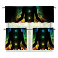 Seven Chakras Aura Print 3 Piece Kitchen Curtains