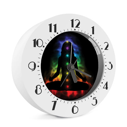 Seven Chakras Aura Print Alarm Clock