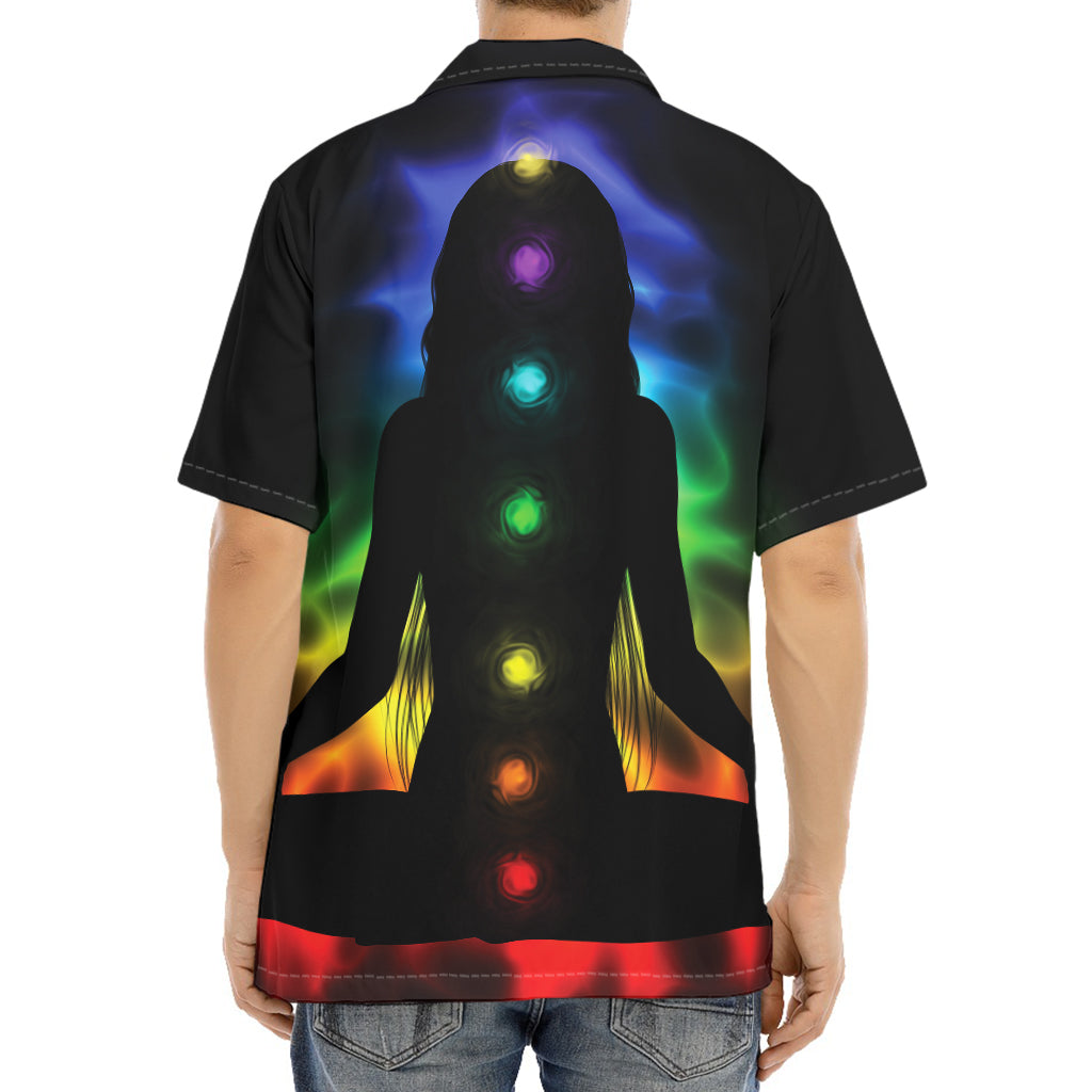 Seven Chakras Aura Print Aloha Shirt