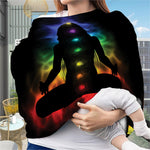 Seven Chakras Aura Print Baby Seat Cover
