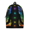 Seven Chakras Aura Print School Backpack
