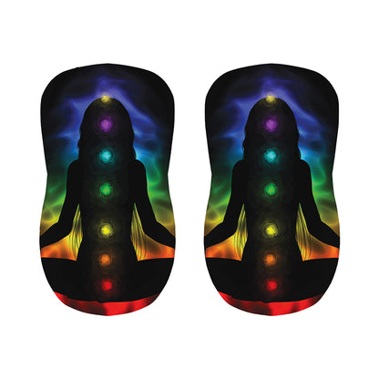 Seven Chakras Aura Print Bar Stool Covers