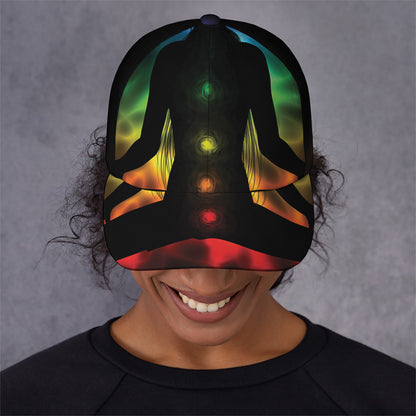 Seven Chakras Aura Print Baseball Cap
