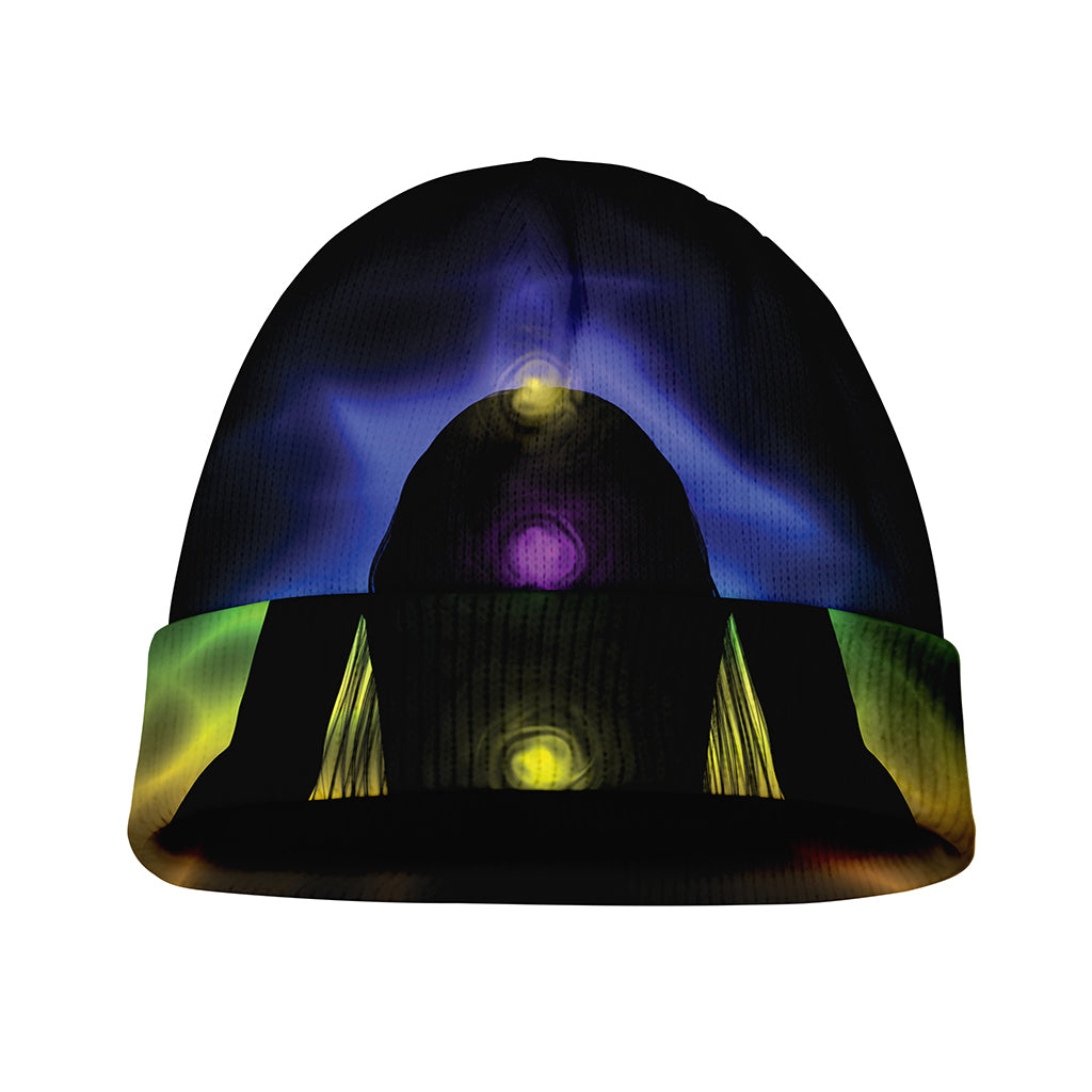 Seven Chakras Aura Print Beanie
