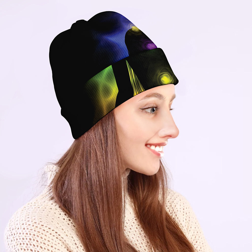 Seven Chakras Aura Print Beanie