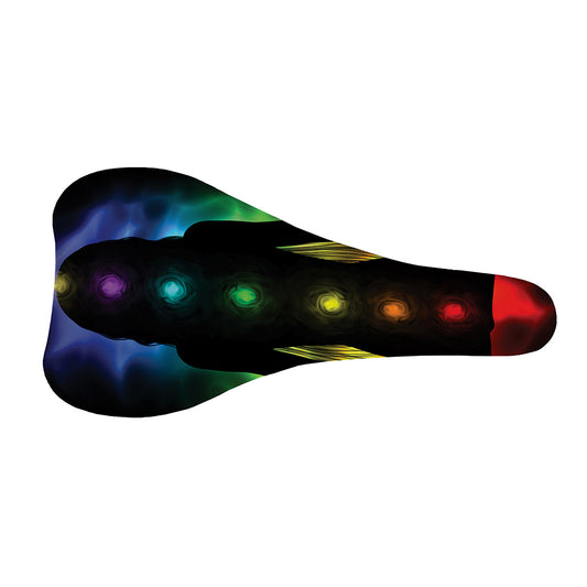 Seven Chakras Aura Print Bicycle Seat Cover