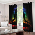 Seven Chakras Aura Print Dimout Grommet Curtains