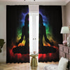 Seven Chakras Aura Print Blackout Pencil Pleat Curtains