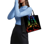 Seven Chakras Aura Print Canvas Tote Bag